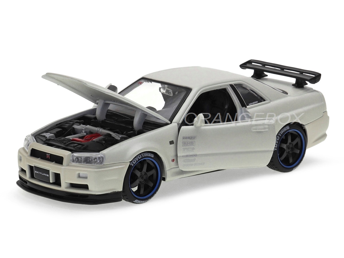 Datsun 620 + Nissan Skyline R34 + Carreta 1:24 Maisto (Kit 03